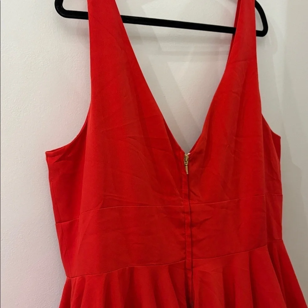 Mac Duggal Vibrant Red Dress - women’s size 22 - a-line - zip closure